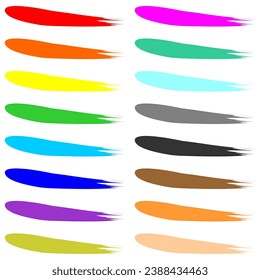 Farbige Flecken und Schlagzeilen auf weißem Hintergrund Kunstdesign 