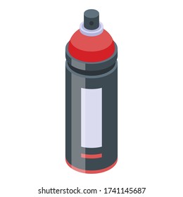 Paint spray bottle icon. Isometric of paint spray bottle vector icon for web design isolated on white background