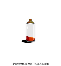 ilustración de botellas de pintura vectorial, ilustración art