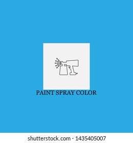 paint spray color icon sign signifier vector