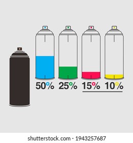 Paint Spray flat design vector illustration