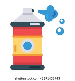 Paint spray flat icon design 