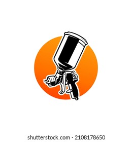 paint spray gun illustration vector