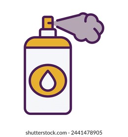 Icono de spray de pintura ilustración vectorial de stock editable