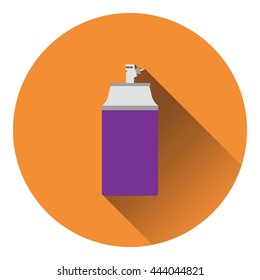 Paint spray icon. Flat color design. Vector illustration.