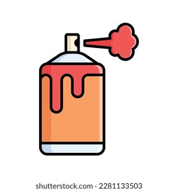 paint spray icon vector design template in white background