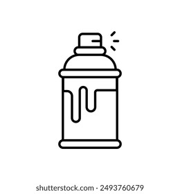 paint spray icon with white background vector stock illustration