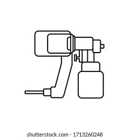Paint spray logo, icon vector design