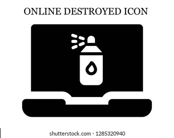Paint spray search icon. Editable Paint spray search icon for web or mobile.