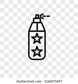 Paint spray vector icon isolated on transparent background, Paint spray logo concept
