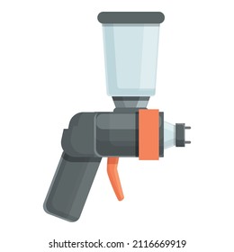 Paint Sprayer Icon Cartoon Vector. Spray Gun. Air Painter