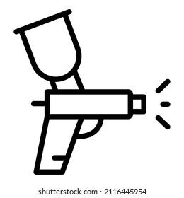 Paint Sprayer Icon Outline Vector. Spray Gun. Painter Car