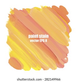 Paint stain, abstract background painted with gouache.