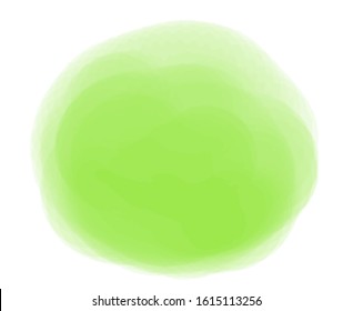 Paint stain on white background. Colored artistic spot. Hand drawn watercolor element for your design