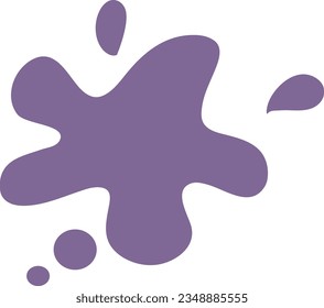 Paint Stain Splash Art Vector Illustration