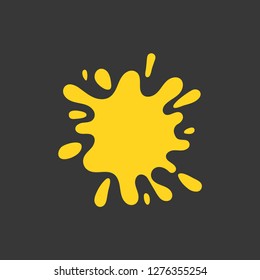 Paint stains grunge background vector. Artistic ink splatter, spray blots, mud spot elements, wall graffiti.