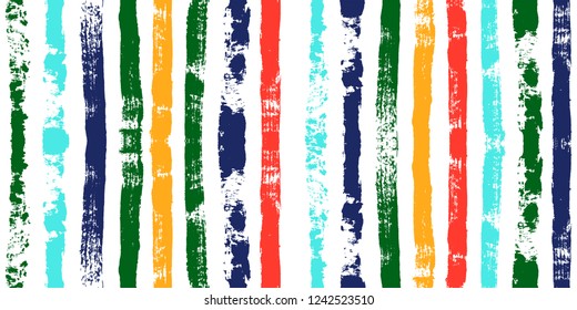 paint stripe Seamless pattern. colorful vector striped graphic background. bright ink brush strokes. graphic  grunge stripes, trendy funky paintbrush line. texture lines backdrop 