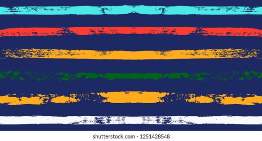 paint stripe Seamless pattern. colorful vector striped graphic background. bright ink brush strokes. graphic  grunge stripes, trendy funky paintbrush line. texture lines backdrop 