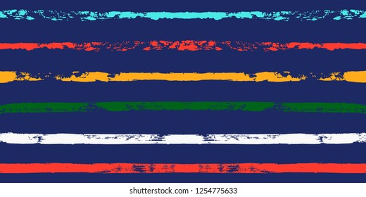 paint stripe Seamless pattern. colorful vector striped graphic background. bright ink brush strokes. graphic  grunge stripes, trendy funky paintbrush line. texture lines backdrop 