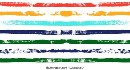 paint stripe Seamless pattern. colorful vector striped graphic background. bright ink brush strokes. graphic  grunge stripes, trendy funky paintbrush line. texture lines backdrop 