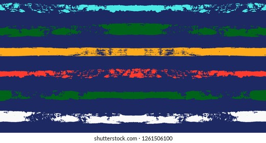 paint stripe Seamless pattern. colorful vector striped graphic background. bright ink brush strokes. graphic  grunge stripes, trendy funky paintbrush line. texture lines backdrop 
