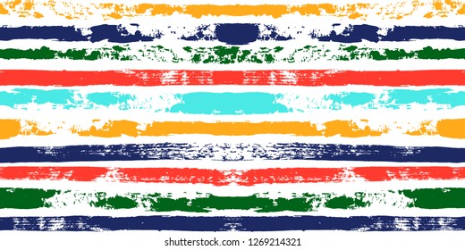paint stripe Seamless pattern. colorful vector striped graphic background. bright ink brush strokes. graphic  grunge stripes, trendy funky paintbrush line. texture lines backdrop 