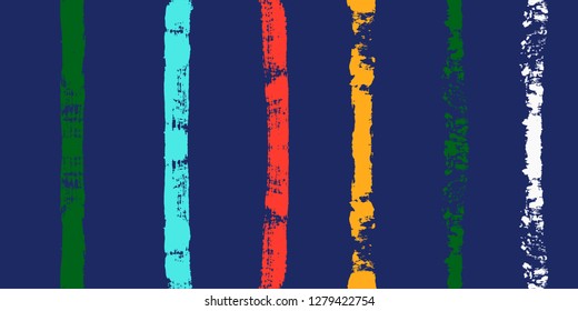 paint stripe Seamless pattern. colorful vector striped graphic background. bright ink brush strokes. graphic  grunge stripes, trendy funky paintbrush line. texture lines backdrop 