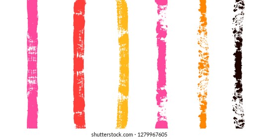 paint stripe Seamless pattern. colorful vector striped graphic background. bright ink brush strokes. graphic  grunge stripes, trendy funky paintbrush line. texture lines backdrop 