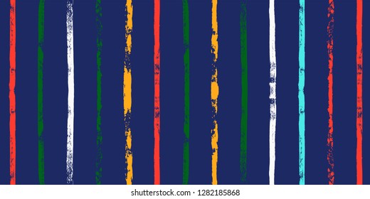 paint stripe Seamless pattern. colorful vector striped graphic background. bright ink brush strokes. graphic  grunge stripes, trendy funky paintbrush line. texture lines backdrop 