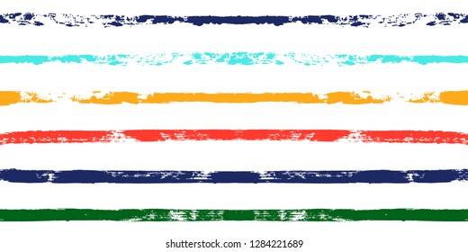 paint stripe Seamless pattern. colorful vector striped graphic background. bright ink brush strokes. graphic  grunge stripes, trendy funky paintbrush line. texture lines backdrop 