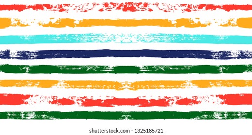 paint stripe Seamless pattern. colorful vector striped graphic background. bright ink brush strokes. graphic  grunge stripes, trendy funky paintbrush line. texture lines backdrop 