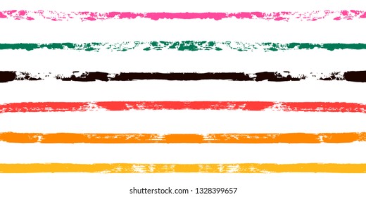 paint stripe Seamless pattern. colorful vector striped graphic background. bright ink brush strokes. graphic  grunge stripes, trendy funky paintbrush line. texture lines backdrop 