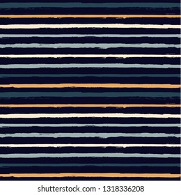 Paint stripe seamless pattern. Geometric striped graphic background. abstract ink brush strokes. grunge stripes, trendy paintbrush line on black. texture lines backdrop - Vector 