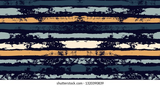 Paint stripe seamless pattern. Geometric striped graphic background. abstract ink brush strokes. grunge stripes, trendy paintbrush line on black. texture lines backdrop - Vector 