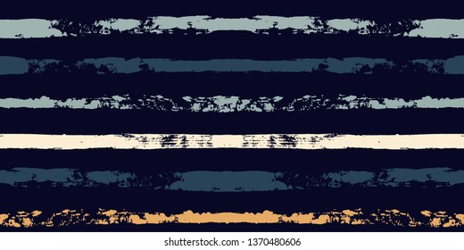 Paint stripe seamless pattern. Geometric striped graphic background. abstract ink brush strokes. grunge stripes, trendy paintbrush line on black. texture lines backdrop - Vector 