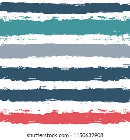 Paint Stripe Seamless Pattern Vector Striped Stock Vector (Royalty Free ...