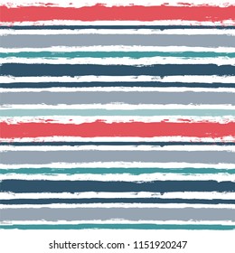 paint stripe Seamless pattern. vector striped male graphic background. ink brush strokes. red and blue grunge stripes, trendy watercolor paintbrush line. texture lines backdrop