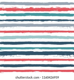 paint stripe Seamless pattern. vector striped male graphic background. ink brush strokes. red and blue grunge stripes, trendy watercolor paintbrush line. texture lines backdrop