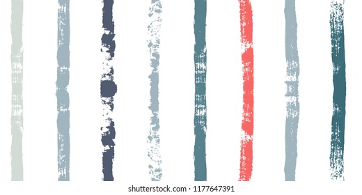 paint stripe Seamless pattern. vector striped male graphic background. ink brush strokes. red blue end grey grunge stripes, watercolor paintbrush line. texture lines backdrop