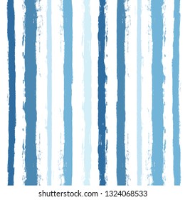paint stripe Seamless pattern. vector Hand drawn striped geometric background. blue ink brush strokes. grunge stripes, modern paintbrush line for wrapping, wallpaper, textile