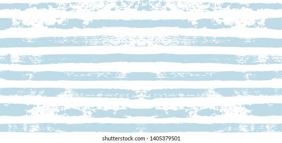 paint stripe Seamless pattern. vector Hand drawn striped marine background. blue ink brush strokes. grunge navy stripes, modern paintbrush line for wrapping, wallpaper, textile