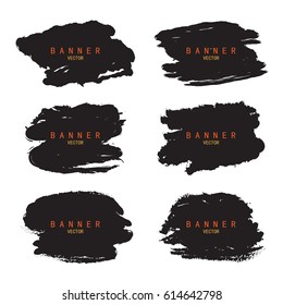 Paint stripe set isolated on white background.Collection of distressed banner.For web site,poster,placard and wallpaper AAA