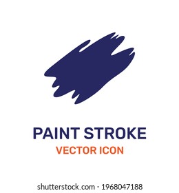 Paint stroke art vector icon