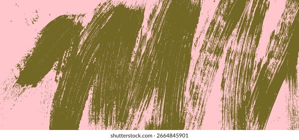 Trazo de pintura, mancha de pincel, textura gruesa abstracta grunge, fondo. Dibujado con pincelada afligida, rasguño, mancha de pincel en forma dinámica, diseño de Anuncio sucio sucio y sucio. Ilustración vectorial plana