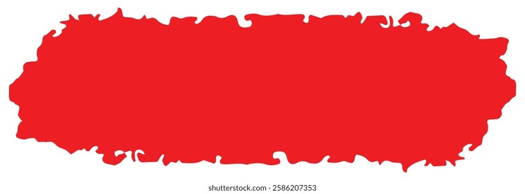 Paint Stroke. Grunge Hand Painted Red Brush Strokes. Vector Grunge Brushes. Dirty Artistic Design Elements. Creative Design Elements. Perfect For Logo, Banner. vector illustration.