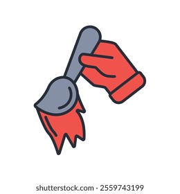 paint stroke icon. vector.Editable stroke.linear style sign for use web design,logo.Symbol illustration.