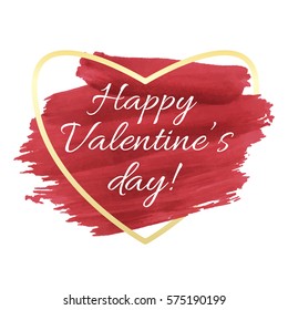paint stroke texture, design abstract banner, flyer happy valentine's day
