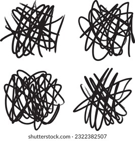 Paint strokes in abstract style on black background.