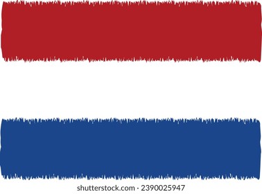Paint Strokes and National Pride: Netherlands Flag