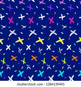 Paint strokes pattern. Grunge splatter background. Ink lines design. Chaos. Trendy modern background. Scrawl. Scribble. Abstract art.